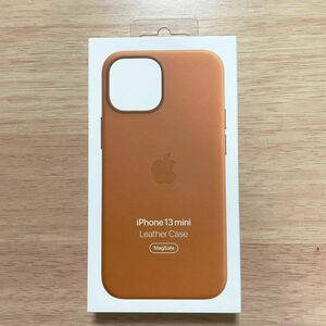 ★★新品★★Apple アップル 純正 iPhone 13 mini レザーケース・ゴールデンブラウン　　20B43