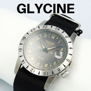 Glycine グリシン　GL0478 AIRMAN　エアマン　自動巻　シルバー ミリタリーウォッチ　高級モデル