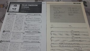 GiGS☆バンドスコア☆切り抜き☆ACIDMAN『DEAR FREEDOM』▽8DR：ccc1435