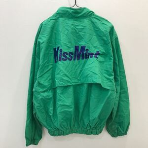 RN186 実物 キスミント Kiss Mint 長袖 ジップアップ ブルゾン ジャケット グリーン メンズ F