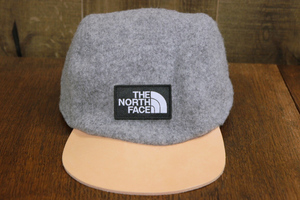 新品未使用 THE NORTH FACE (ノースフェイス) FELTED WOOL CAP / レザー ウールキャップ / 牛革 / タンニンレザー / ヌメ革