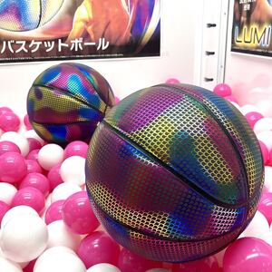 LUMI　バスケットボール　BASKET　BALL　特殊　反射素材使用　ボール遊び　外遊び　オリンピック　キラキラ　新品　未開封