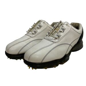 G338 FootJoy フットジョイ レディース ゴルフシューズ US6 23cm ホワイト ソフトスパイク 鋲 ダイヤル式