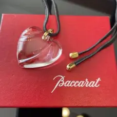 Baccarat バカラ クリスタルガラス ハート ネックレス ペンダント