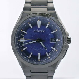 ■ 1円 ～ 正規 限定 定価11万■ シチズン CITIZEN ■ ATTESA コズミックブルーコレクション CB0219-50L ■ 保証書 ソーラー チタン 50周年