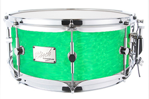 Birch Snare Drum 6.5x14 Signal Green Ripple