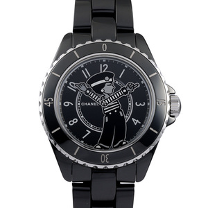 シャネル CHANEL J12 マドモアゼル ラ パウザ 38MM 数量限定 H7609 ブラック文字盤 新品 腕時計 メンズ