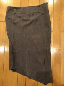 USED・PROFILE・タイトスカート・サイズ40・茶系・350円