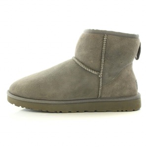 アグ オーストラリア UGG australia CLASSIC MINI ムートンブーツ ショートブーツ スエード ロゴ US11 27.5cm グレー 5854 W