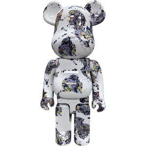 BE@RBRICK x Jackson Pollock Studio x 1000％ by MEDICOM TOY ベアブリック 置物 美品 箱なし 希少 中古