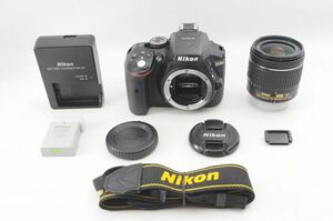 [美品] Nikon ニコン D5300 + AF-P 18-55mm レンズ #2415AB