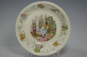 VTG ウェッジウッド ピーターラビット グリーンライン (ライン有) ボウル 旧刻印 Greenline Wedgwood 稀少