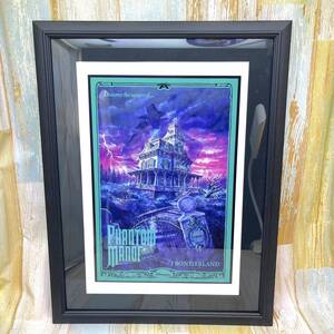 レア★ホーンテッドマンション Haunted Mansion 絵 絵画 額縁 ポスター ホラー★ディズニー Disney TDL