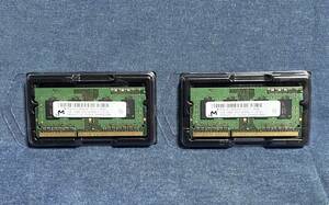 【中古品】　ノートパソコン用メモリ PC3-8500S 2GB(1GBX2）動作確認済　【送料無料】