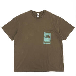 Supreme/The North Face Printed Pocket Tee オリーブL シュプリーム/ザ ノース フェイス プリンテッド ポケット ティー 2023SS