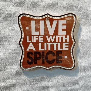 【Ｓサイズ】 キッチン雑貨 セラミックトリベット③ LIVE SPICE 鍋敷き #ウォールデコ #キッチン用品 #陶器 