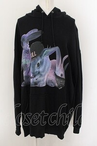 MILKBOY / RIOT RABBITS HOODY 2XL ブラック O-24-10-26-021-MB-TO-OW-ZT332