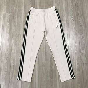 adidas TRACK PANTS WHITE BLACK アディカラー ワッフル ベッケンバウアー トラック パンツ アディダス オリジナルス ジャージ ホワイト