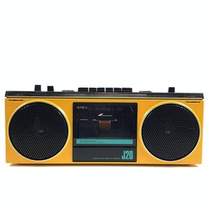 AIWA アイワ CS-J20 ラジカセ オーディオ機器 [AM/FM受信確認済]◆簡易検査品