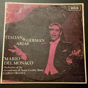 英decca【初出ED2 / SXL】★ マリオ・デル・モナコのイタリア、ドイツ・アリア集 ワーグナーほか★ Mario del Monaco Italian German Arias