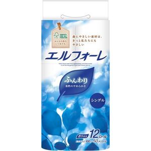 まとめ得 エルフォーレトイレットティシュー１２Ｒ（シングル） 大王製紙 トイレットペーパー x [3個] /h