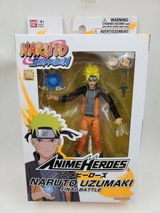 即決 新品 未開封 Naruto ナルト 疾風伝 アニメヒーローズ Anime Heroes うずまきナルト 最終決戦 可動フィギュア USAバンダイ Bandai