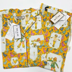 新品 PAUL&JOE ポール&ジョー パジャマ 長袖長パンツ Mサイズ かかし柄