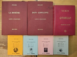 d1229-22.クラシック 音楽関連洋書まとめ/楽譜/スコア/楽典/モーツァルト/プッチーニ/ハイドン