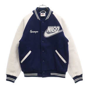 NIKE ナイキ 24AW ×NIGO NRG Varsity Jacket ニゴー バーシティージャケット スタジャン ネイビーFV5670-492