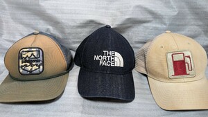 ビンテージ パタゴニア patagonia メッシュキャップ NORTH FACE デニム キャップ 3点 まとめて 送料込