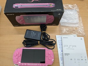 【c654】【美品・稼働品】 PSP PlayStation Portable SONY 本体 ACアダプター PSP-1000PK ピンク 箱説付