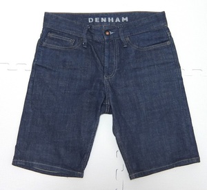 DENHAM デンハム RAZOR SHORT 3DAIR デニム ショーツ 紺 28 ボタンフライ ハーフパンツ