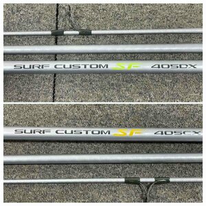 SHIMANO SURF CUSTOM SF 405CX 405DX 3本継 投げ竿 釣竿 セット ロッド 釣り具 フィッシング シマノ サーフカスタム 【現状品】