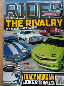 洋書『 RIDES 』　2010年6月号　カスタムカー雑誌　　アメ車、DUB、セレブレティ、ラグジュアリー、DONK、LOWRIDER　　中古