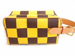 かなり美品 ヴィトン ■ N40567 ロッカードップ・キット ダミエ イエロー セカンドバッグ ポーチ クラッチ Louis Vuitton □6E マム1000