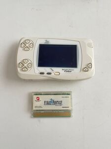 【ジャンク】BANDAI バンダイ WonderSwan ワンダースワン カラー WSC-001 ソフト付き　通電のみ確認済み　部品取り前提　現状渡し