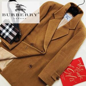 d2超美品　極上の艶感カシミヤ◎参考価格15万●BURBERRY COLLECTION●ダブルジャケット　コート バーバリーコート　ホース柄の装飾 