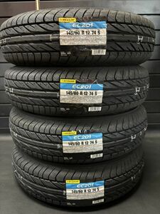 【2024年製】　ダンロップ EC201 145/80R12 4本総額18000円