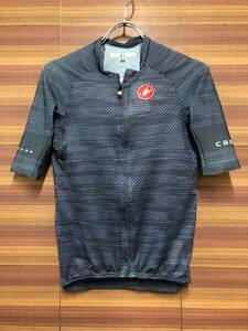 IH540 カステリ CASTELLI ロッソコルサ ROSSO CORSA 半袖 サイクルジャージ グレー S