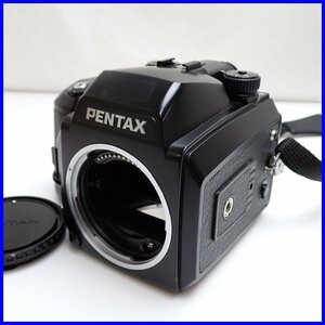 ★PENTAX/ペンタックス 中判フィルムカメラ 645N ボディ/キャップ・ストラップ付き/ジャンク扱い&1938900898