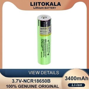 18650 リチウムイオン電池　生セル(保護基板無し)　NCR18650B 3.7V 3400mAh 長さ67mmタイプ　容量保証　1本　即納 D