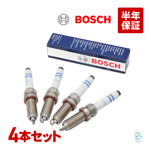 BOSCH製 ベンツ W204 W205 X253 プラチナイリジウム スパークプラグ 4本セット(1台分) C180 C200 C250 C350 GLC250 GLC350e 2701590600