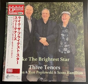 Three Tenors／Like The Brightest Star★ Harry Allen Ken Peplowski Scott Hamilton ヴィーナス VHJD-156 中古アナログレコード