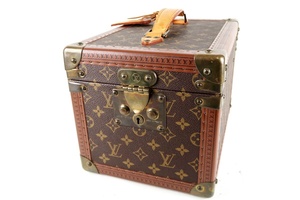 【美品】LOUIS VUITTON ヴィトン ヴィンテージ ボワット フラコン モノグラム トランク バニティバッグ BOX【IM29】