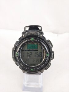 動作品 CASIO/カシオ PRO TREK/プロトレック 腕時計 トリプルセンサー PRG-40SJ デジタル 電池交換済