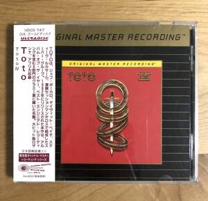 【高音質盤 MFSL 24K GOLD CD ユキム帯】 TOTO トト / TOTO IV (UDCD747) 検 廃盤 聖なる剣 ゴールドCD MOBILE FIDELITY YUKIMU JAPAN OBI