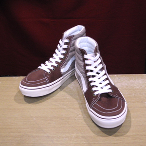 新品 VANS バンズ SK8-Hi スケートハイ マルチ コーデュロイ / ヒッコリー / 迷彩 茶色 27cm 未使用