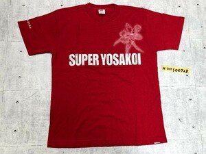 美品！原宿表参道 元気祭 スーパーよさこい ラメプリント 半袖Tシャツ