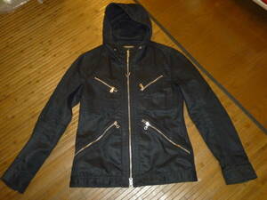 750-59♂：HIDEAWAY　NICOLE　ハイダウェイ　ニコル　ニットパーカー　ジャケット　アウター　size.46　色.黒