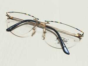 新品　Flair フレアー　ドイツ製　メガネ　眼鏡　高級感　上品　ハーフリム　カラフル